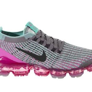 Nike Wmns Air VaporMax Flyknit 3 Gunsmoke Fuchsia
